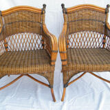 Vintage  in rattan and wicker