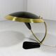 Rare desk lamp in brass & glass 1950’s