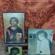 Set of 3 paintings reproduction of religious icons on wood