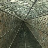 Stacked glass pyramid lamp 1970