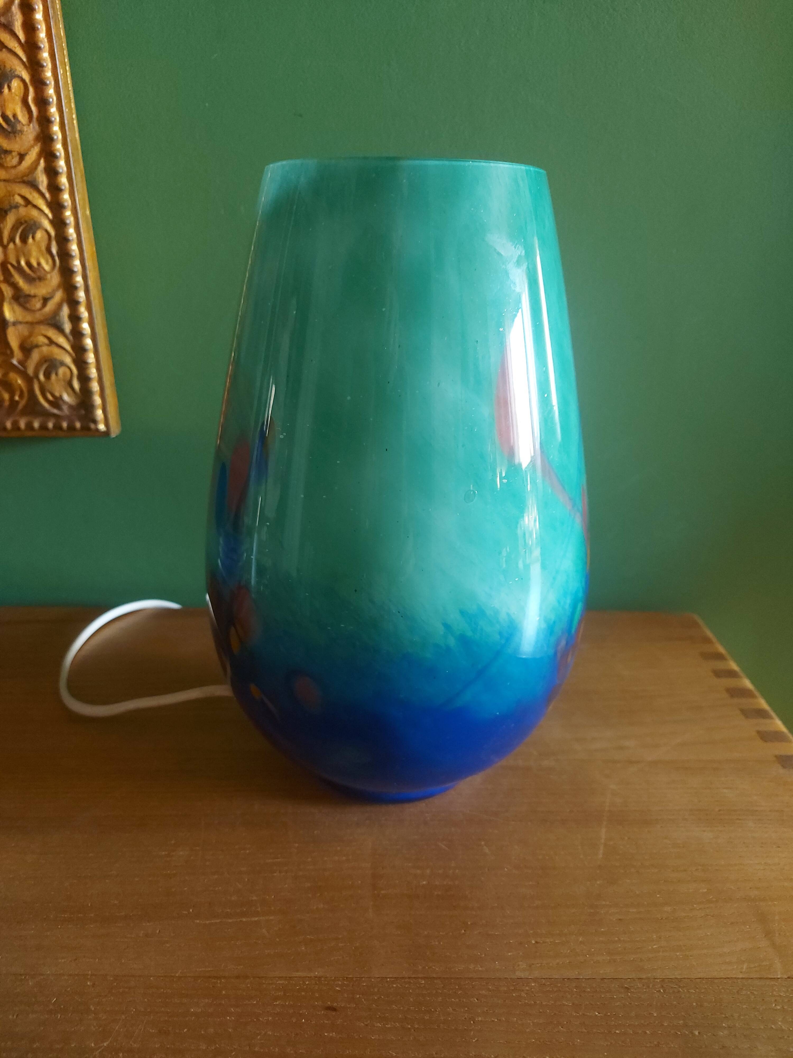 Blown glass lamp soisy, essonne