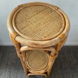 Vintage rattan seat from the 70s