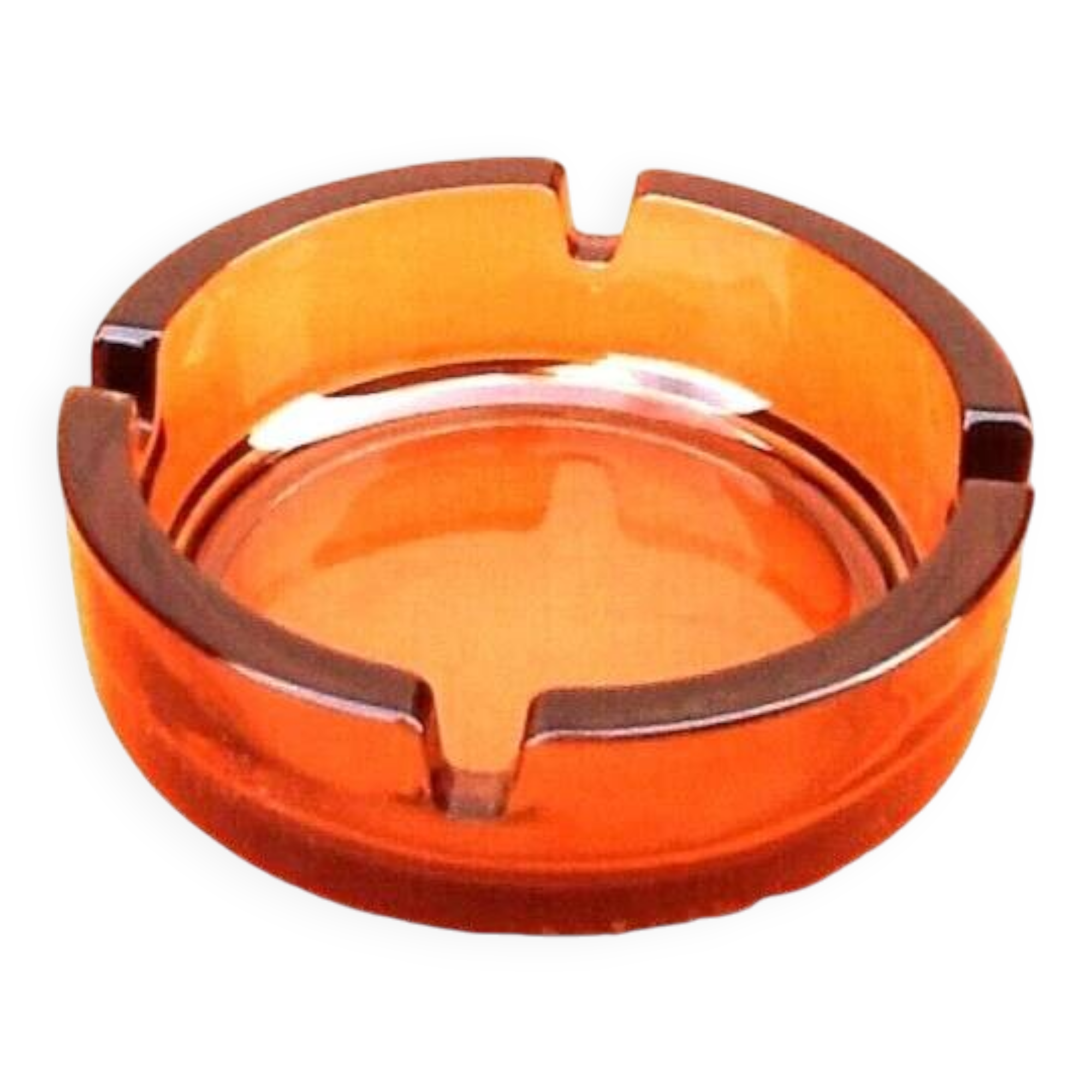 Années 1970  Cendrier verre fumé France