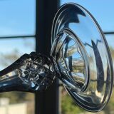 Bougeoir en cristal.