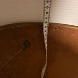 Antique Oval Round Golden Mirror in Wood Louis XVI Style Rocaille Pediment