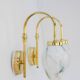 Vintage Scandinavian wall lights, 1980s, set of 2