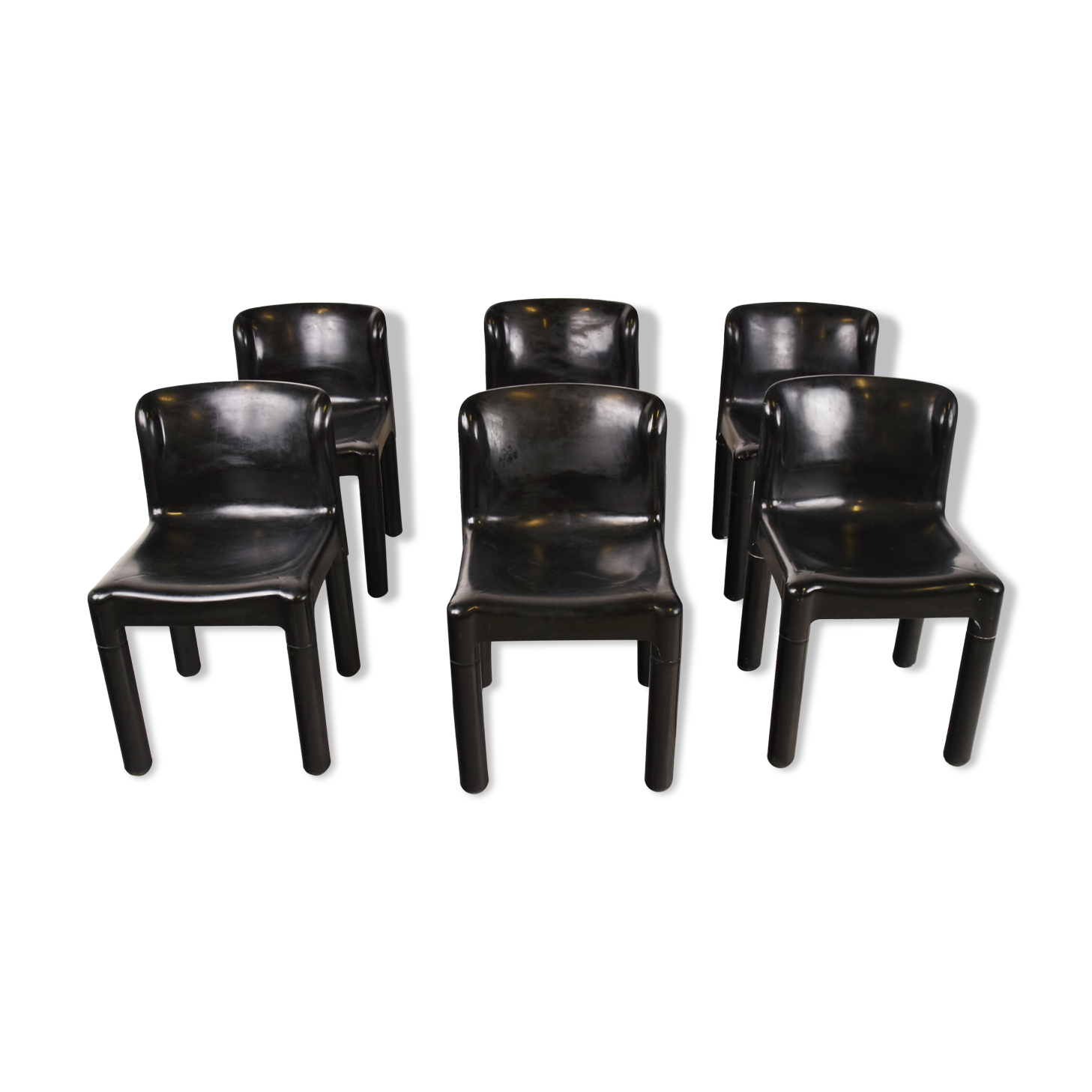 Model 4875 chairs by Carlo Bartoli for Kartell, 1970s
