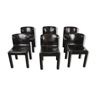 Model 4875 chairs by Carlo Bartoli for Kartell, 1970s