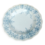 flat iron earthenware plate from the Moustiers faience factory signed Léon Graves