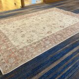 Vintage Large Pastel Carpet with Flowers