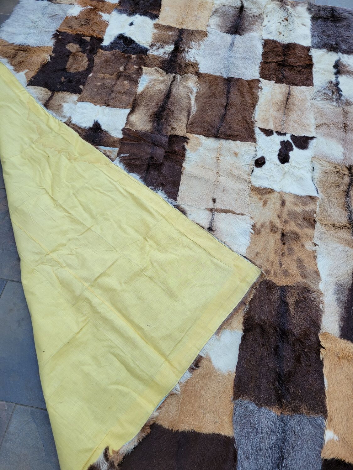 Mexican goatskin rug