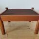 Pair of Dyrlund leather footrest 60s leather