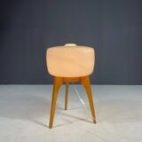 Grand lampadaire ULUV, bois et verre dépoli, Tchécoslovaquie, années 1960