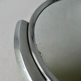 Art Deco service tray, mirror and chrome, 33 cm