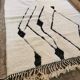 Tapis Berbère Blanc « Diamant d'Atlas » 3*2m