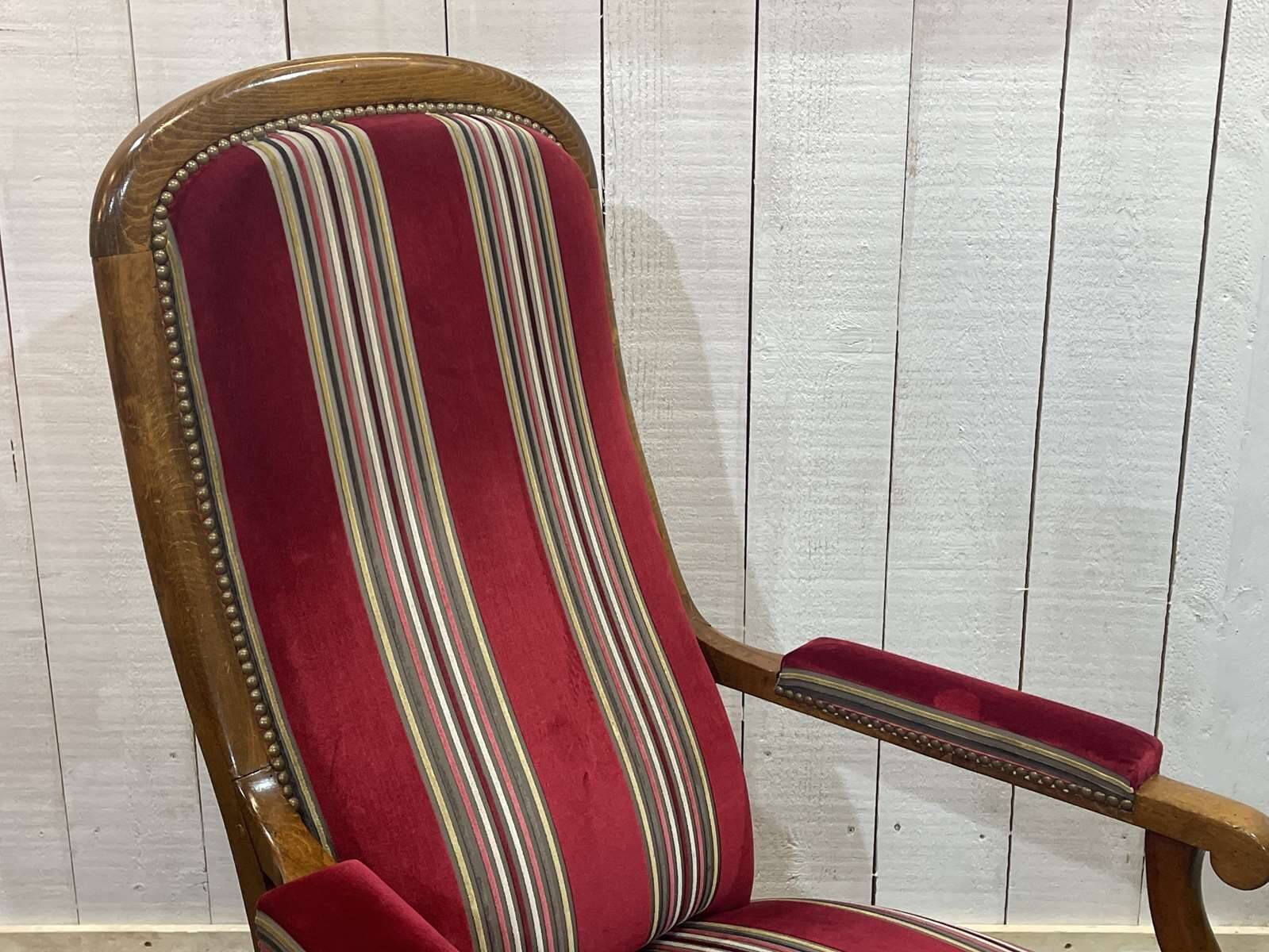 Late 19th century Voltaire armchair in beech