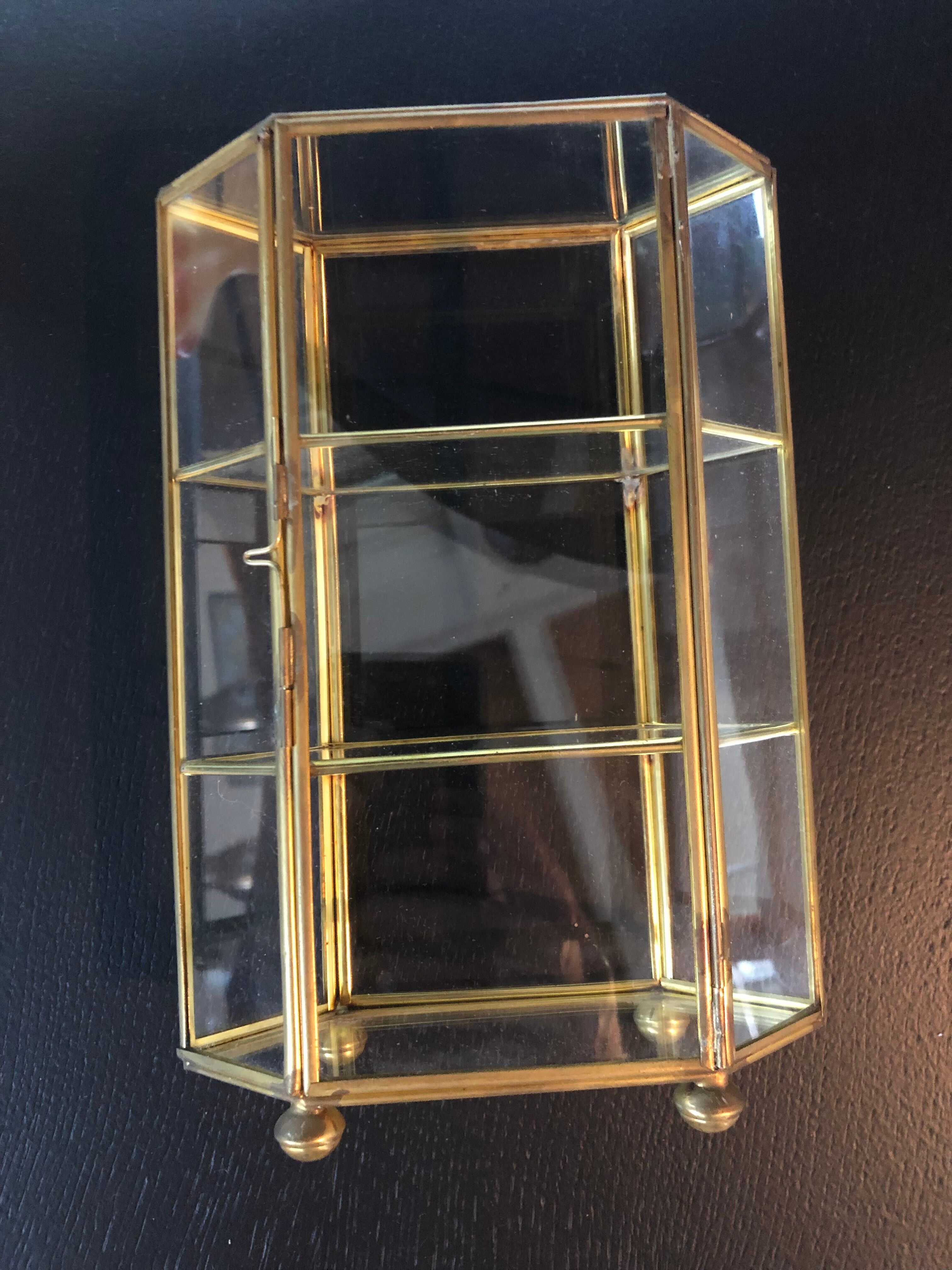 Small brass showcase