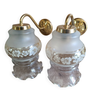 Paire d'appliques vintage