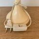 ▪️50s Pop and Modern Plastic Lamp Pink Globe and Cream Base Brand ME