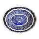 2 plats de service Mason’s Vista Blue – Faïence anglaise bleue et blanche