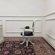 Ensemble de bureau blanc classique avec chaise de bureau
