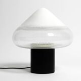 Lampe de table en verre de Murano en deux pièces des années 1960 par Roberto Pamio pour Leucos