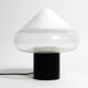 1960s Italian two-piece Murano glass table lamp by Roberto Pamio for Leucos