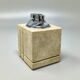 Rare 1970s travertine smoking set by Enzo Mari for Fratelli Mannelli