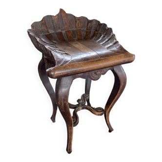 Old Breton “Saint-Jacques” stool 19th