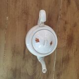 Teapot and its vintage porcelain milk jar
