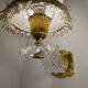 60s gold plexi wall lights