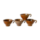 Lot de 4 tasses à café / thé en grès émaillé 1970