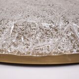 Large round Kaiser glass ceiling lamp