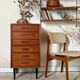 Commode scandinave vintage en teck
