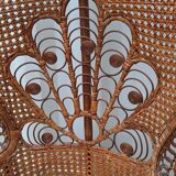 Emmanuelle armchair in Peacock rattan