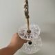 Servant or vintage jewelry holder in glass and brass