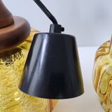 Pair of pendant lamps Carl Fagerlund Orrefors vintage 1960