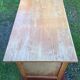 Vintage oak desk with 5 drawers and 1 pull.