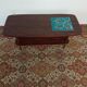 Table basse palissandre et céramique vintage