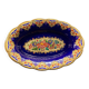 Oblong hollow dish in Longwy earthenware MP Chevallier Renaissance