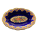 Oblong hollow dish in Longwy earthenware MP Chevallier Renaissance