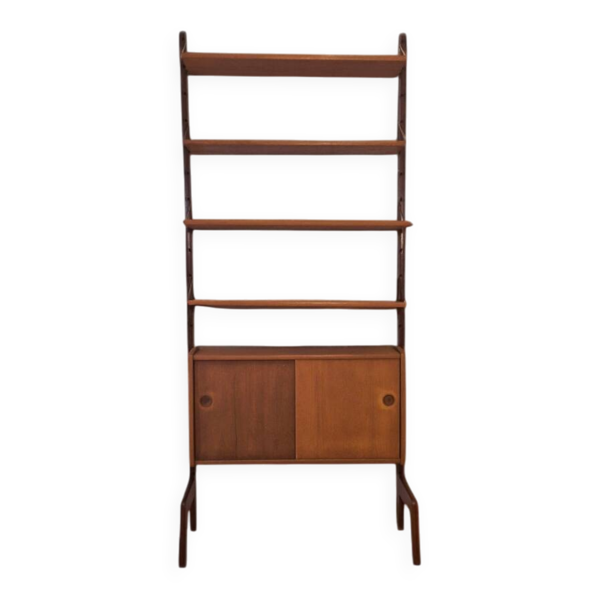 Teak shelving unit, Vintage Scandinavian 1960s