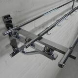 Art Deco wall coat rack with 6 hooks, 1930s