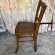Chair bistrot luterma wood drawing sitting 70s vintage #a197