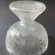 Vintage frosted crystal footed bowl