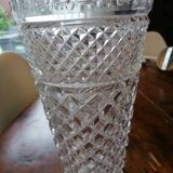 Vintage large crystal vase