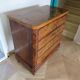 Antique oak burr chest of drawers - 4 drawers - marquetry inlay from the early 21st century