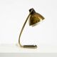 Rare large Mid Century Modern brass table lamp with beautiful patina