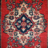 Vintage Persian Lilihan done hand 59cm x 93cm carpet 1970 s, 1C617