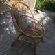Fauteuil en rotin corbeille